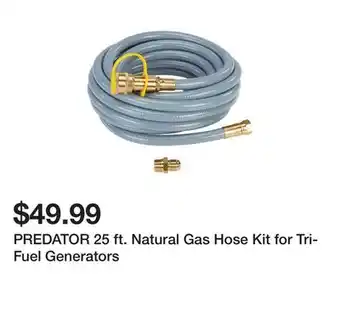 Harbor Freight Tools PREDATOR 25 ft. Natural Gas Hose Kit for Tri-Fuel Generators offer