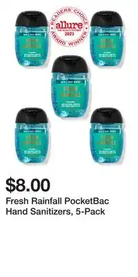 Bath & Body Works Fresh Rainfall PocketBac Hand Sanitizers, 5-Pack offer