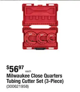 The Home Depot Milwaukee Close Quarters Tubing Cutter Set (3-Piece) offer