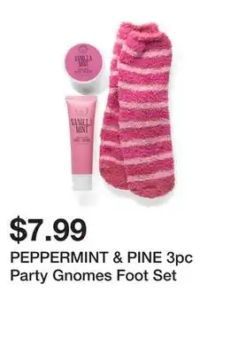 Marshalls PEPPERMINT & PINE 3pc Party Gnomes Foot Set offer
