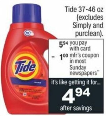 CVS Tide 37-46 oz offer
