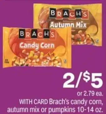 CVS Brach's Candy Corn, Autum Mix Or Pumpkins 10-14 oz offer