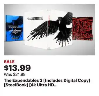 Best Buy The Expendables 3 [Includes Digital Copy][SteelBook] [4k Ultra HD Blu-ray] [Only @ Best Buy] offer