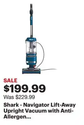 Best Buy Shark - Navigator Lift-Away Upright Vacuum with Anti-Allergen Complete Seal - Blue Jean offer