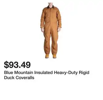 Tractor Supply Company Blue Mountain Insulated Heavy-Duty Rigid Duck Coveralls offer
