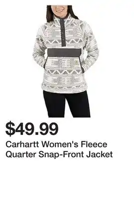 Tractor Supply Company Carhartt Women's Fleece Quarter Snap-Front Jacket offer