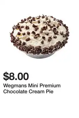 Wegmans Wegmans Mini Premium Chocolate Cream Pie offer