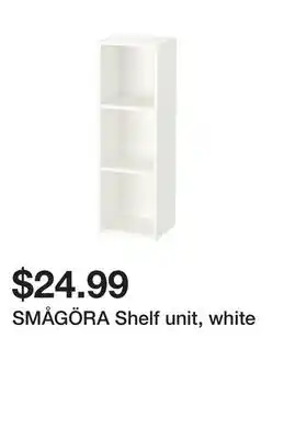 Ikea SMÅGÖRA Shelf unit, white offer