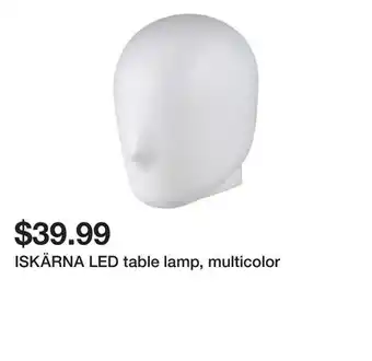 Ikea ISKÄRNA LED table lamp, multicolor offer
