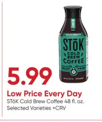 Stater Bros STōK Cold Brew Coffee offer
