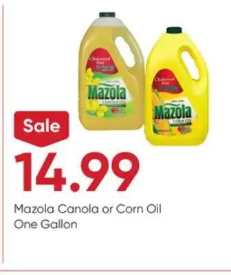 Stater Bros Mazola Canola or Corn Oil offer