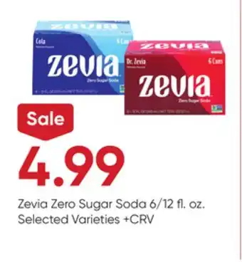 Stater Bros Zevia Zero Sugar Soda offer