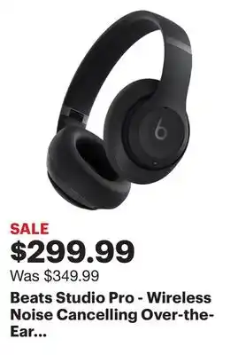 Best Buy Beats Studio Pro - Wireless Noise Cancelling Over-the-Ear Headphones - Black offer