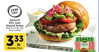 Vons Jennie-O 93% Lean Ground Turkey offer