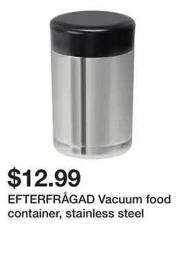 Ikea EFTERFRÅGAD Vacuum food container, stainless steel offer