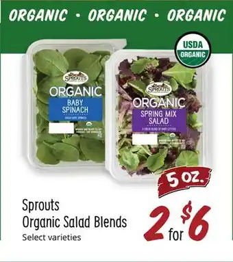 Sprouts Farmers Market Sprouts Organic Salad Blends offer