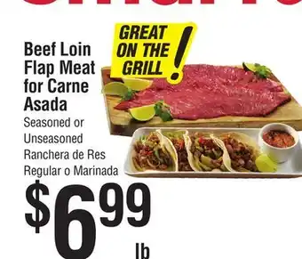 Smart & Final Beef Loin Flap Meat for Carne Asada offer