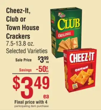 Smart & Final Cheez-It, Club or Town House Crackers offer