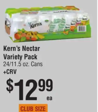 Smart & Final Kern's Nectar Variety Pack offer