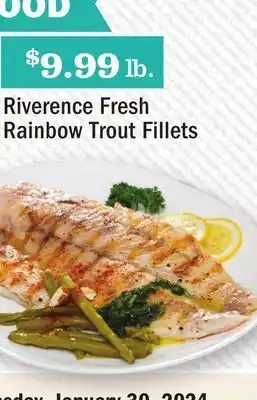 Heinen's Riverence Fresh Rainbow Trout Fillets offer