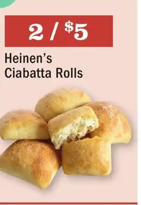 Heinen's Heinen's Ciabatta Rolls offer
