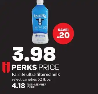 Hy-Vee Fairlife ultra filtered milk offer
