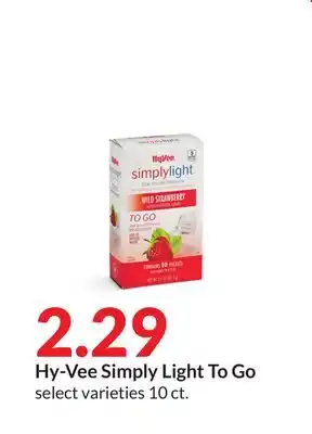 Hy-Vee Hy-Vee Simply Light To Go offer