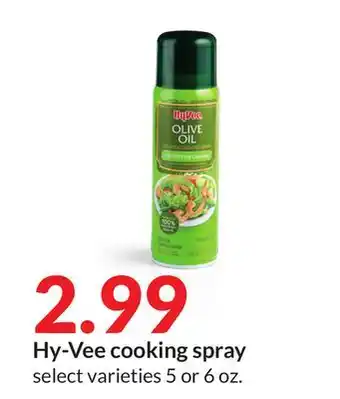 Hy-Vee Hy-Vee cooking spray offer