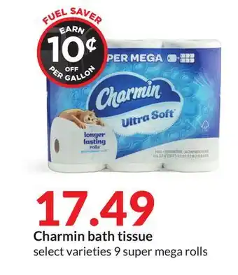 Hy-Vee Charmin bath tissue offer