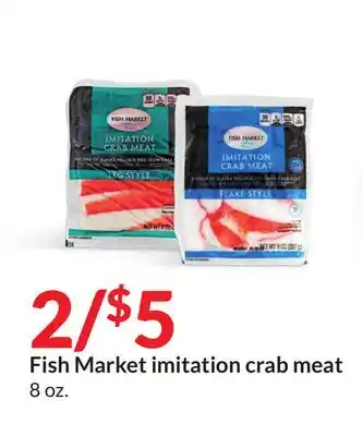 Hy-Vee Fish Market imitation crab meat offer