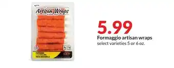 Hy-Vee Formaggio artisan wraps offer