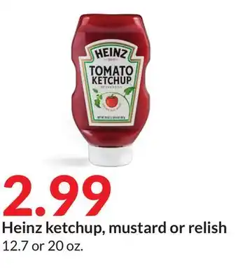 Hy-Vee Heinz ketchup, mustard or relish offer