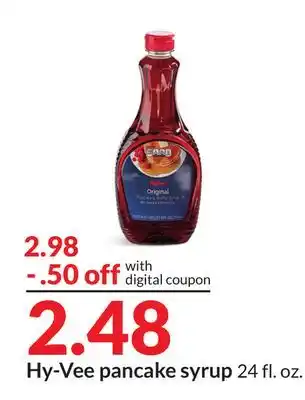 Hy-Vee Hy-Vee pancake syrup offer