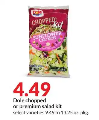 Hy-Vee Dole chopped or premium salad kit offer