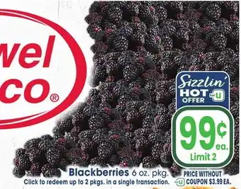 Jewel-Osco Blackberries offer