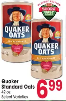 Jewel-Osco Quaker Standard Oats offer