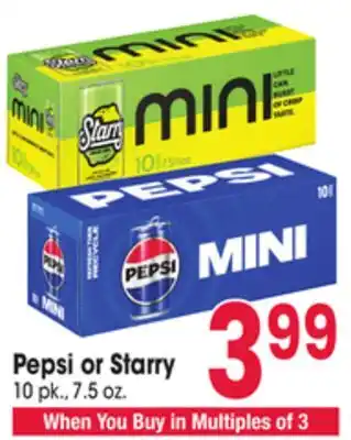 Jewel-Osco Pepsi or Starry offer