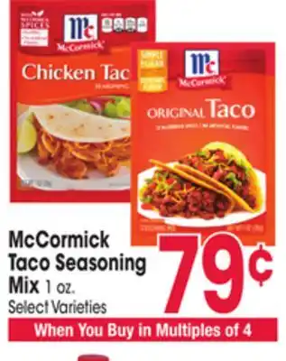 Jewel-Osco McCormick Taco Seasoning Mix offer
