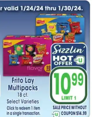 Jewel-Osco Frito Lay Multipacks offer