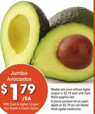 Ralphs Jumbo Avocados offer