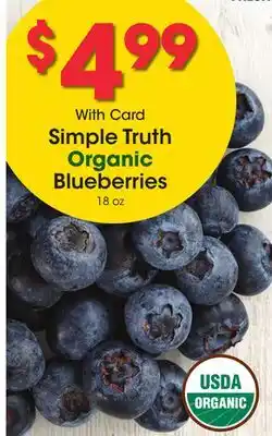 Ralphs Simple Truth Organic Blueberries offer