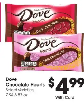 Ralphs Dove Chocolate Hearts offer