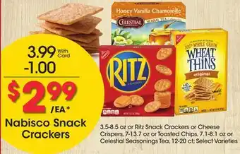 Ralphs Nabisco Snack Crackers offer