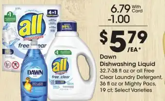Ralphs Dawn Dishwashing Liquid offer
