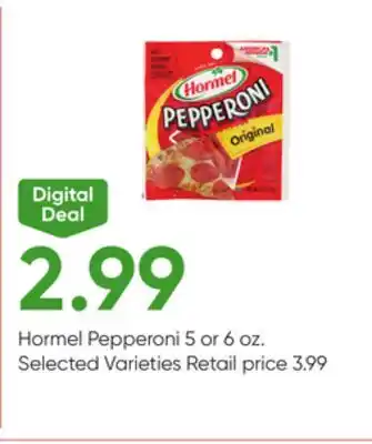 Stater Bros Hormel Pepperoni offer