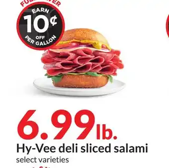 Hy-Vee Hy-Vee deli sliced salami offer