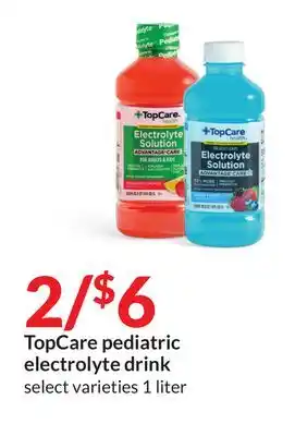 Hy-Vee TopCare pediatric electrolyte drink offer