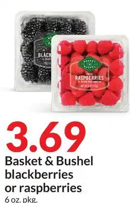 Hy-Vee Basket & Bushel blackberries or raspberries offer
