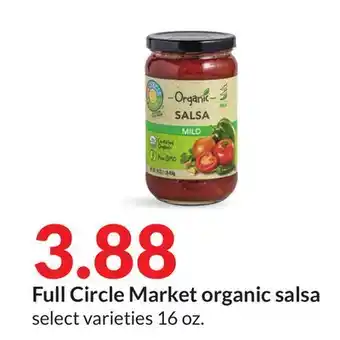 Hy-Vee Full Circle Market organic salsa offer