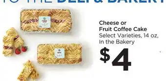 Food 4 Less Cheese or Fruit Coffee Cake offer